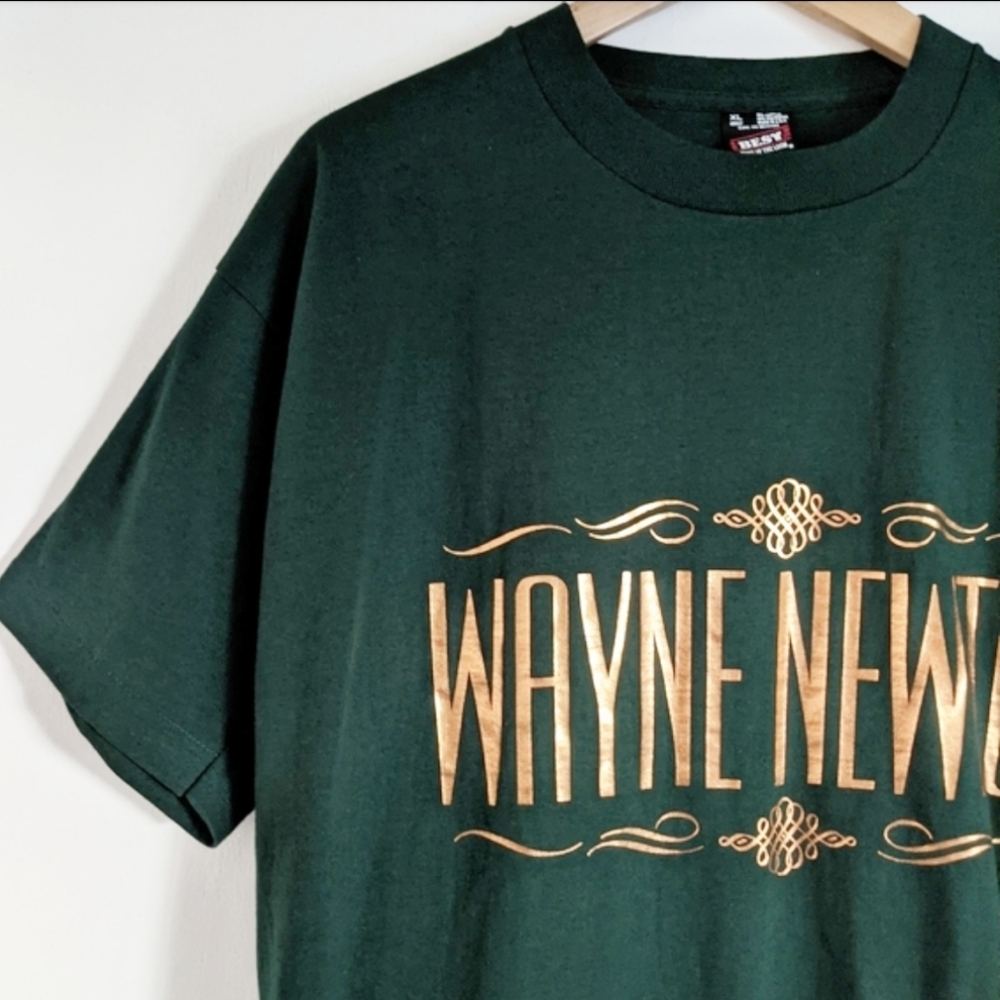 VTG WAYNE NEWTON Gold Foil Single Stitched T-shirt